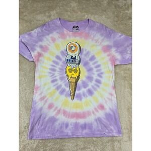 Star Wars Mad‎ Engine Tie Dye Ice Cream Droid T Shirt Mens MD M Medium